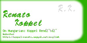 renato koppel business card